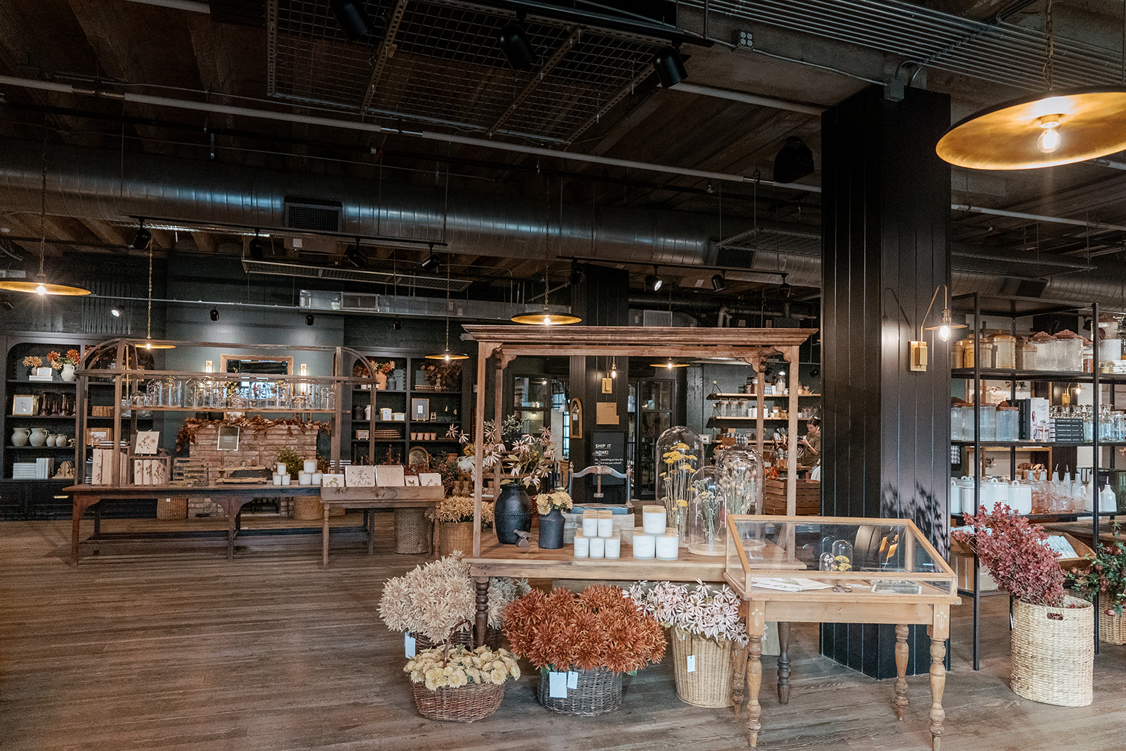 Magnolia Market's fall displays in Waco, Texas.