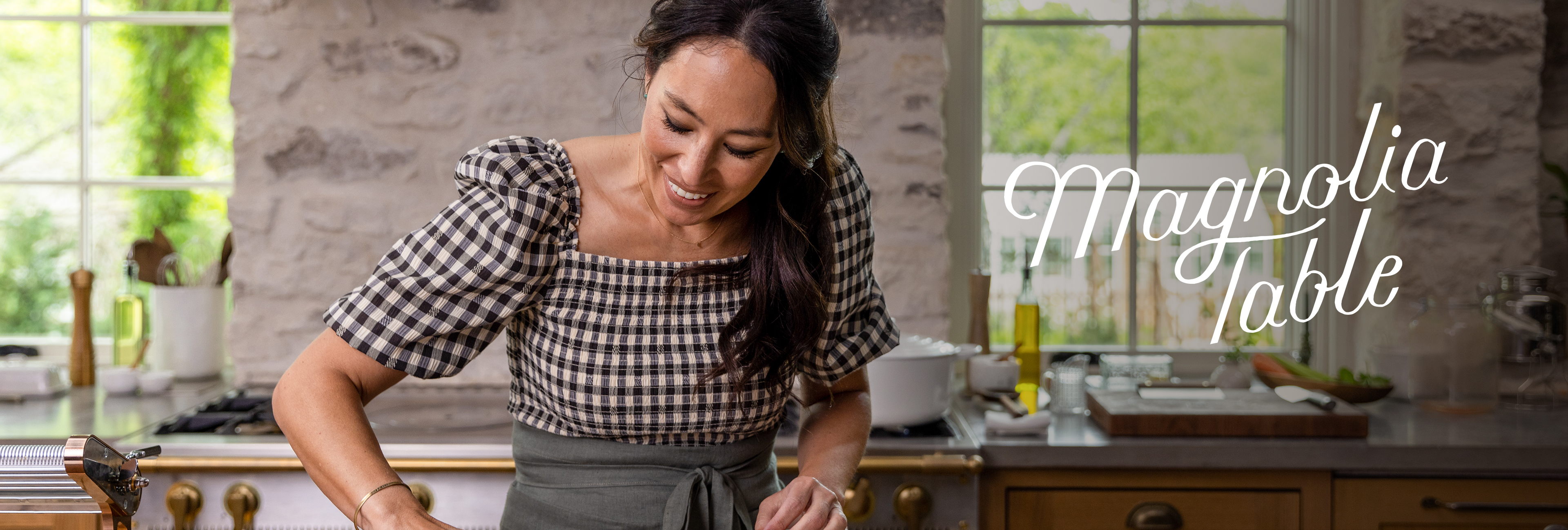 Magnolia Table - Joanna Gaines stands in her gristmill kitchen. 