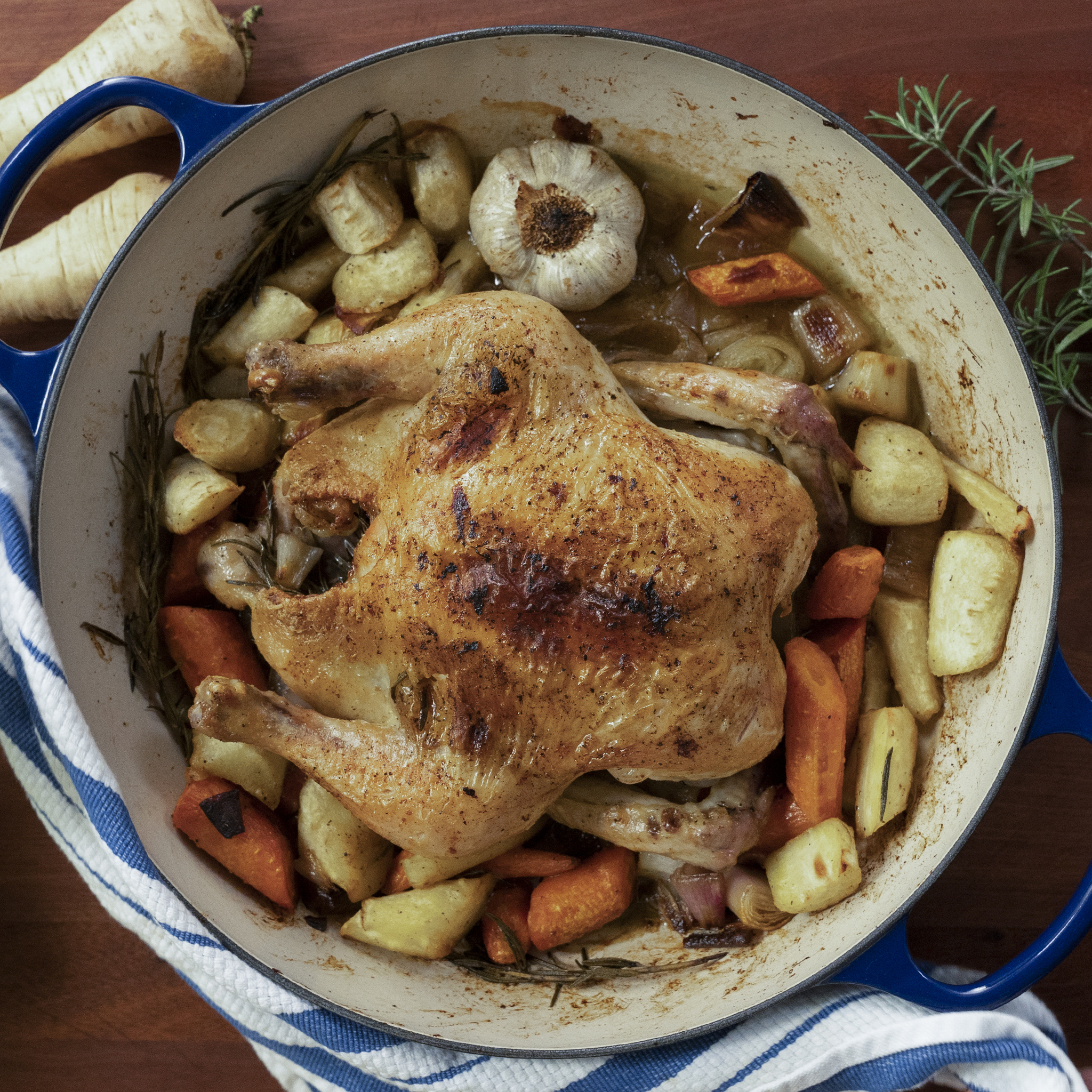 Rotisserie Style Roast Chicken - Family Food on the Table