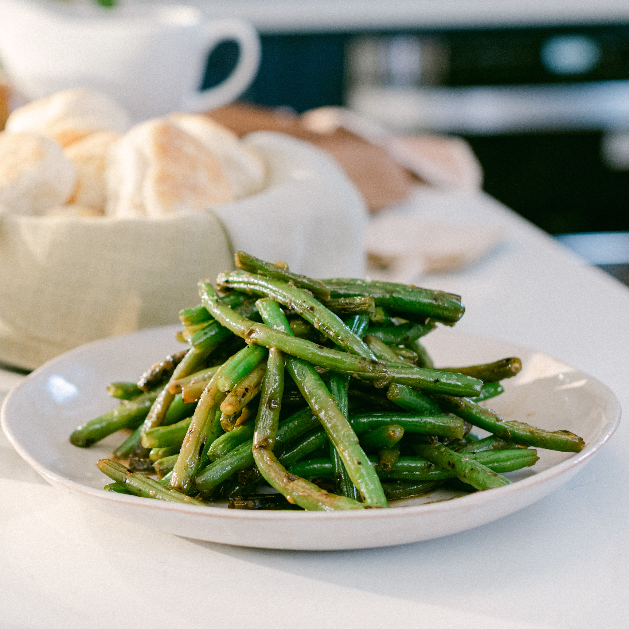 Charles Hunter III's Grilled Green Beans
