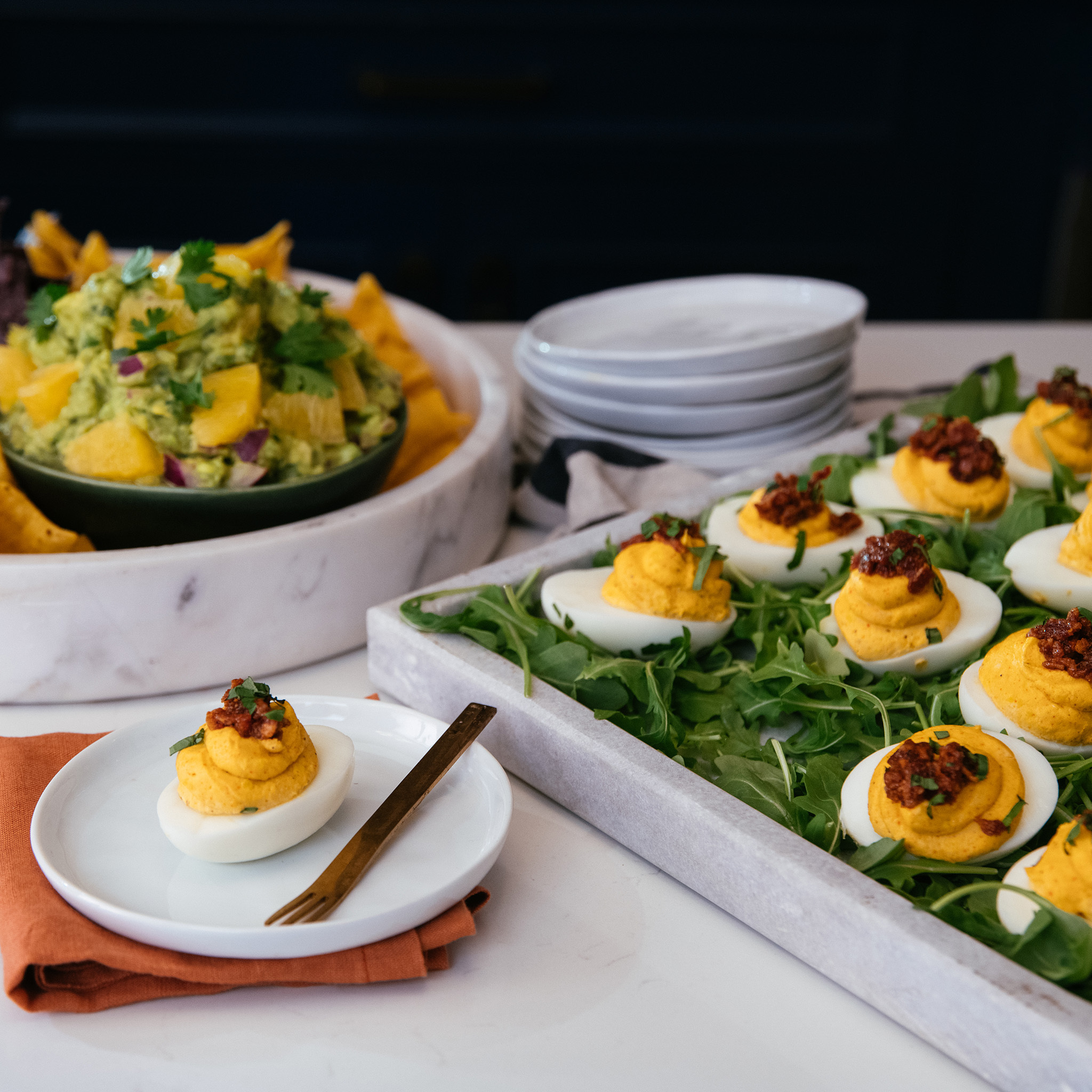 Charles Hunter III's Deviled Eggs with Spicy Bacon