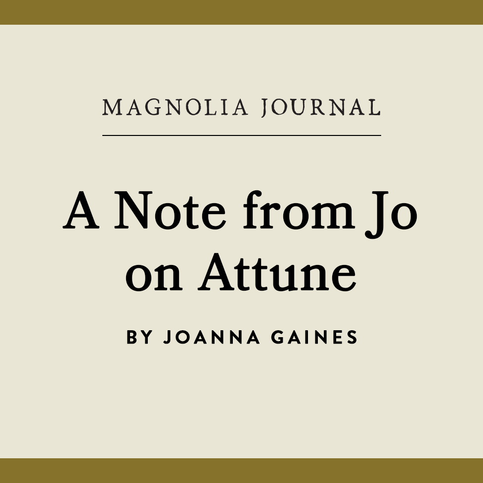 A Note from Jo on Attune