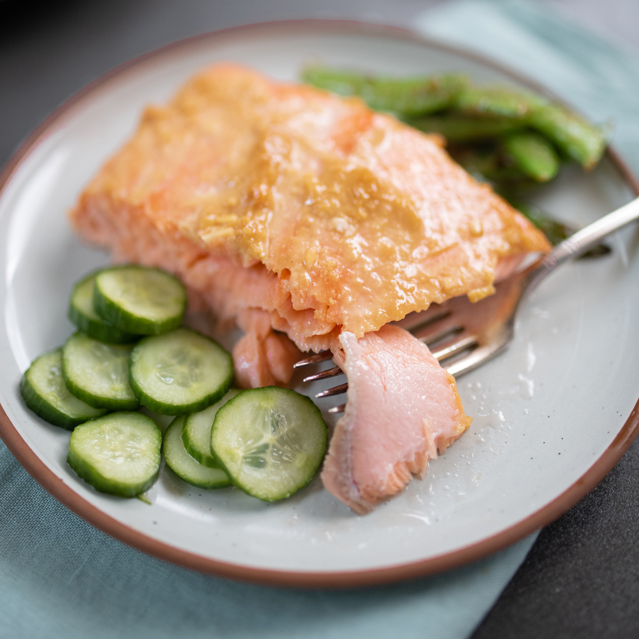 Samantha Seneviratne's Miso-Glazed Salmon with Blistered Snap Peas