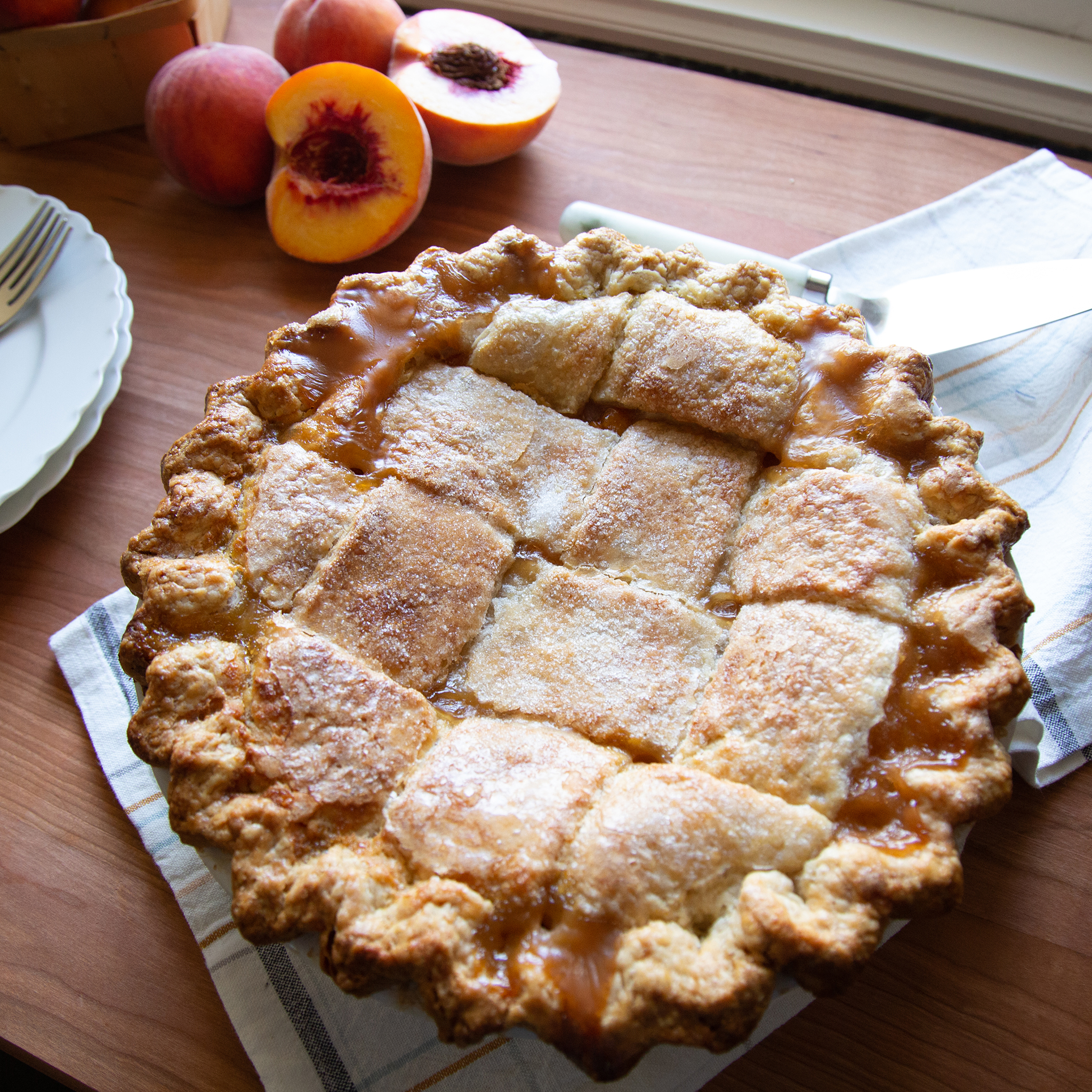 Zoe Francois' Perfect Peach Pie (with Candied Bacon)