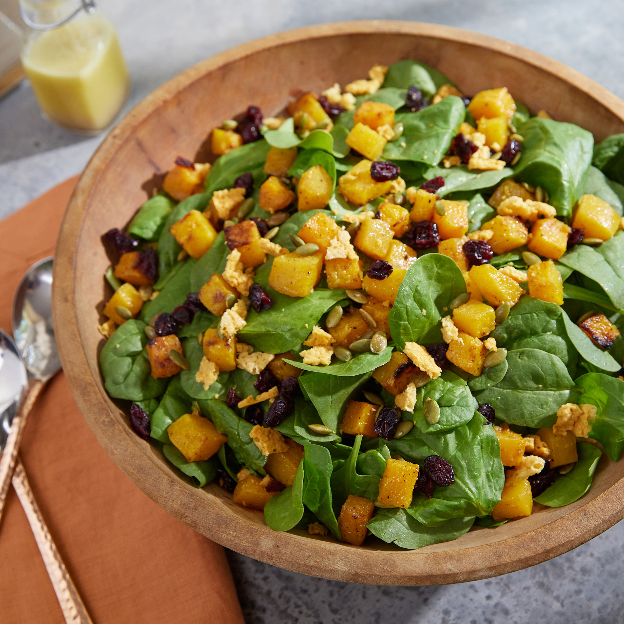 Joanna Gaines's Butternut Squash and Spinach Salad