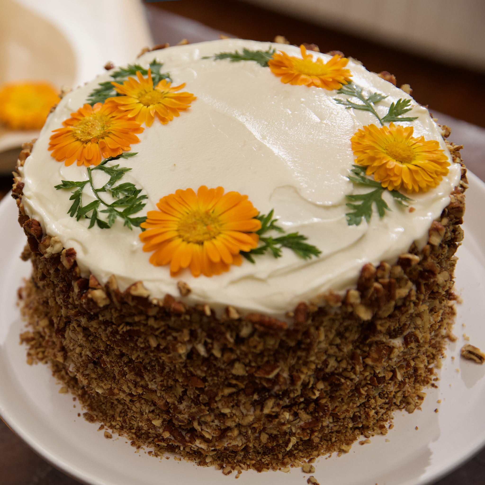 Elizabeth Poett's Four-Layer Carrot Cake with Maple Cream Cheese Frosting