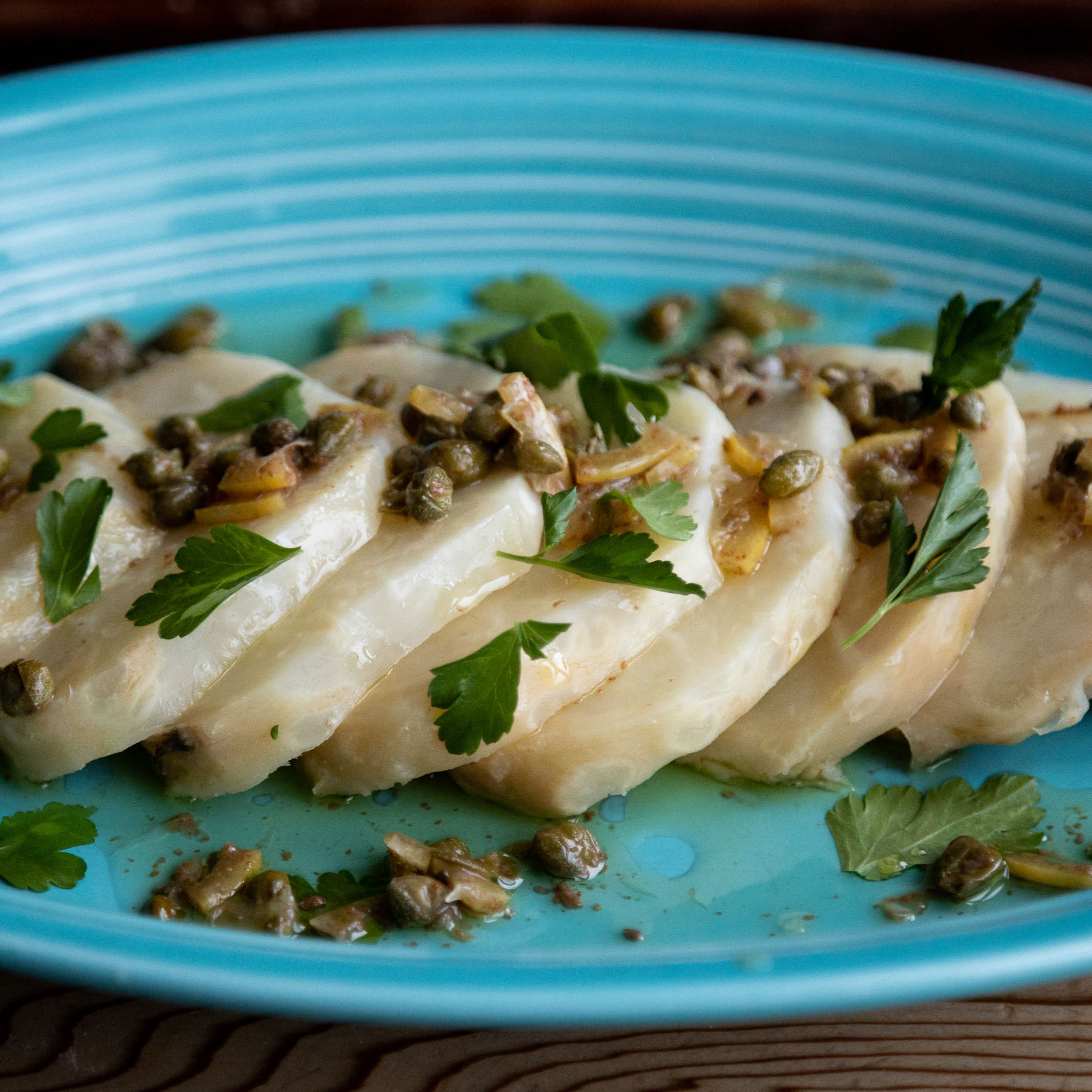 Katie Button's Salt-Baked Celery Root with Preserved Lemons and Capers