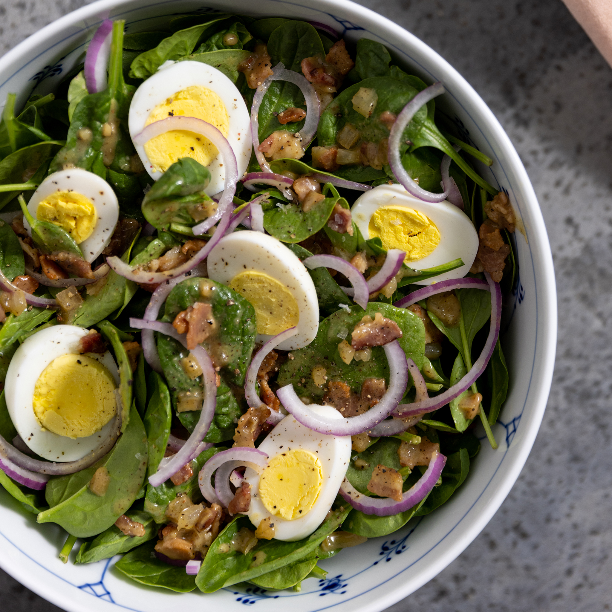 Joanna Gaines' Spinach Salad with Warm Bacon Vinaigrette