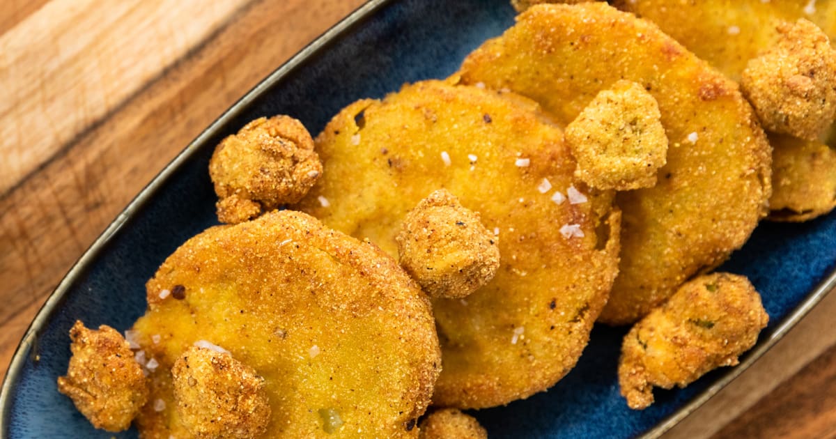 Fried Okra and Fried Green Tomatoes Recipe Magnolia