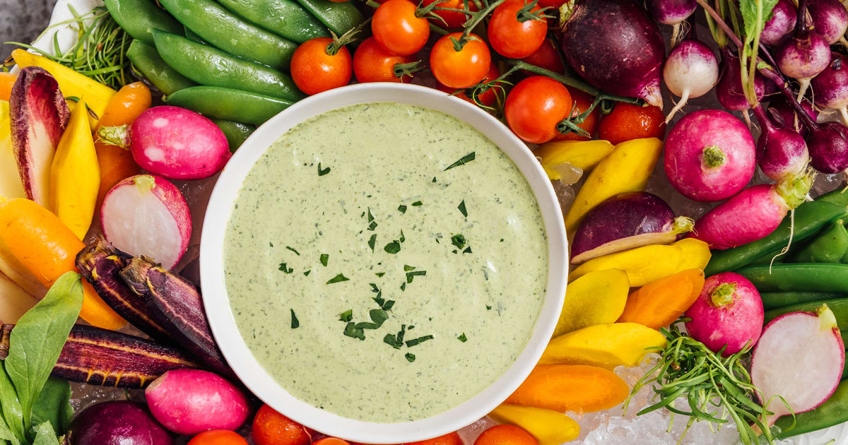 Crudites with Green Goddess Dressing Recipe Magnolia