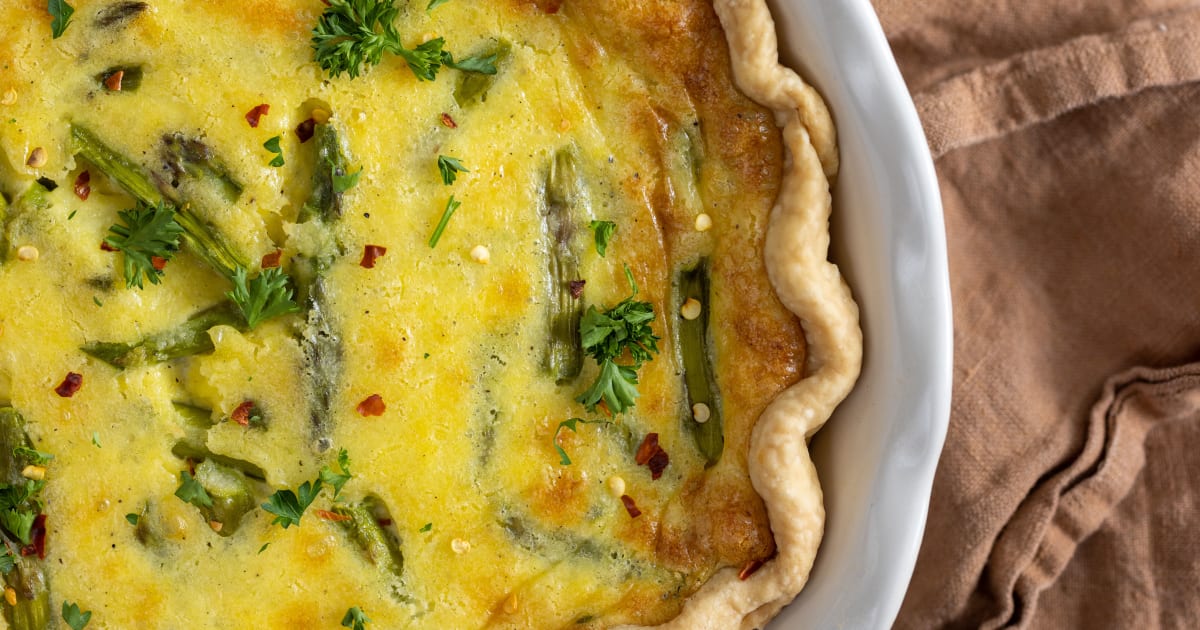 Asparagus Fontina Quiche Recipe Magnolia