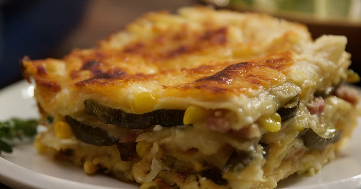 Creamy Corn Lasagna with Pancetta and Zucchini Recipe Magnolia