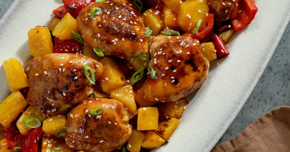 Honey Garlic Chicken with Pineapple Recipe Magnolia