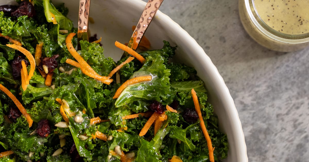Sweet Kale Salad with Poppy Seed Dressing Recipe Magnolia